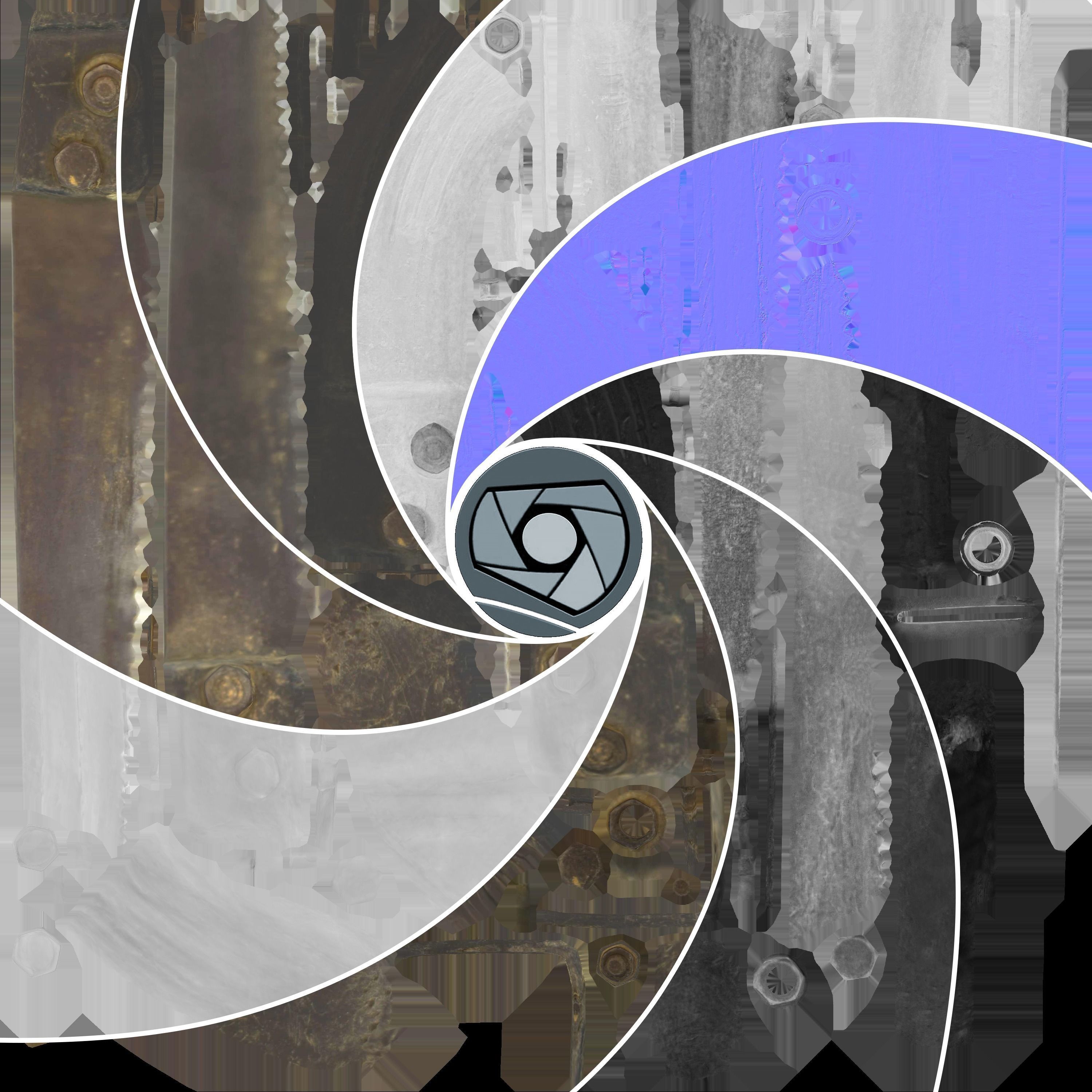 Old Handsaw Low Poly 3D model_5