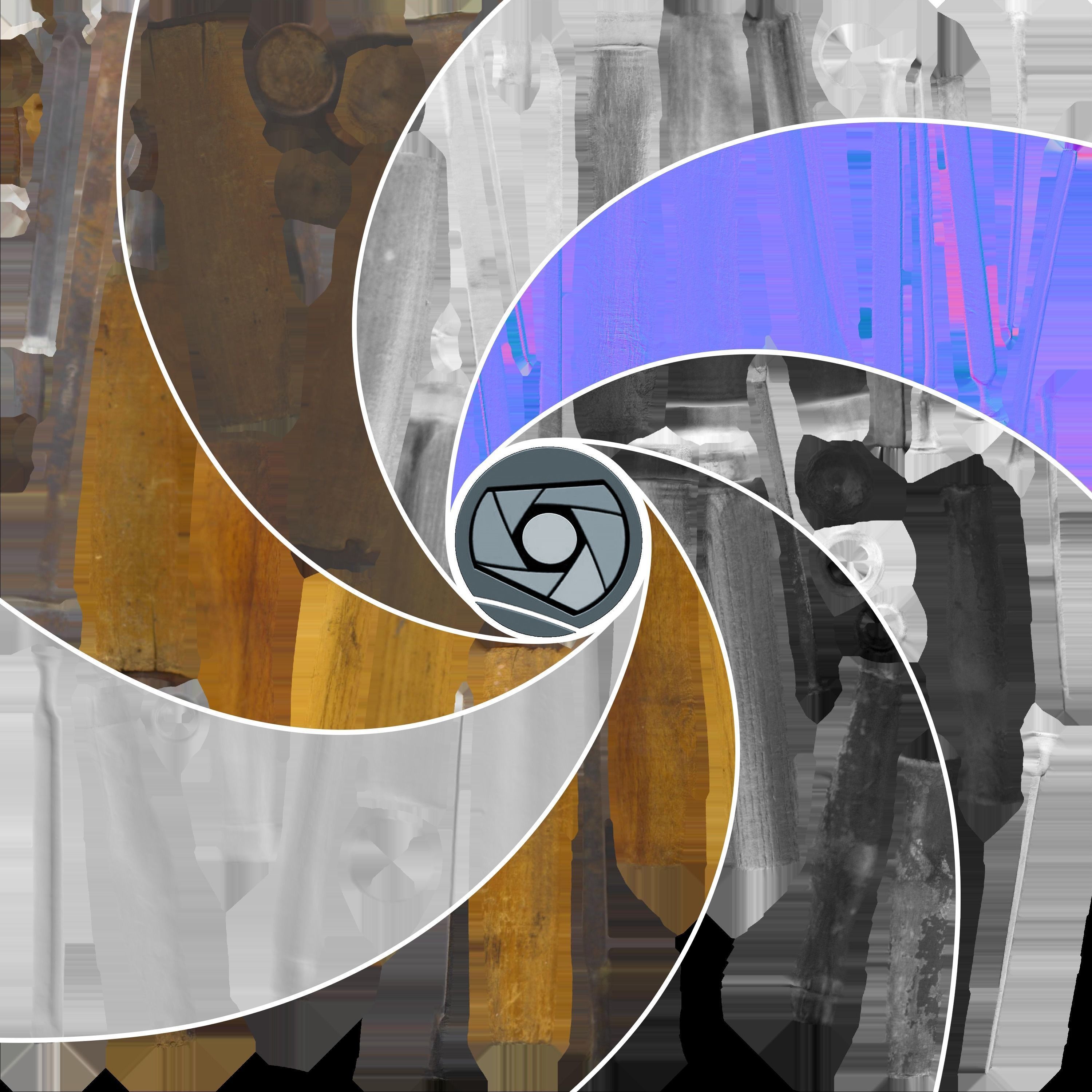 Chisels Low Poly three woodworking tools - three woodworking ... Low-poly 3D model_4