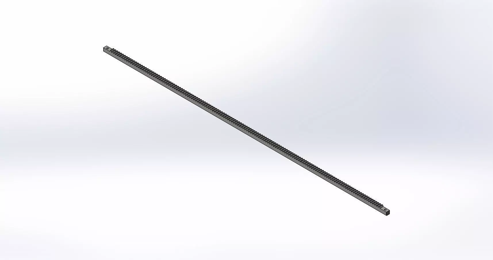 Rack spur 3D model_0