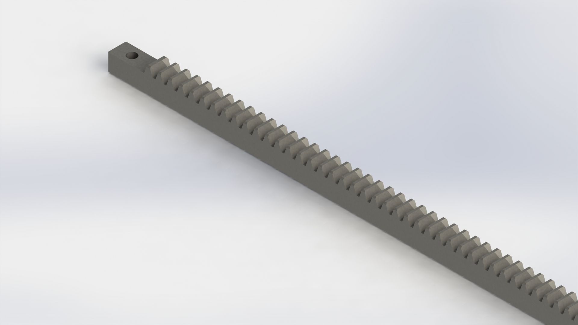 Rack spur 3D model_1