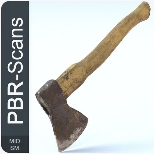 Hatchet Middle Poly 3D model