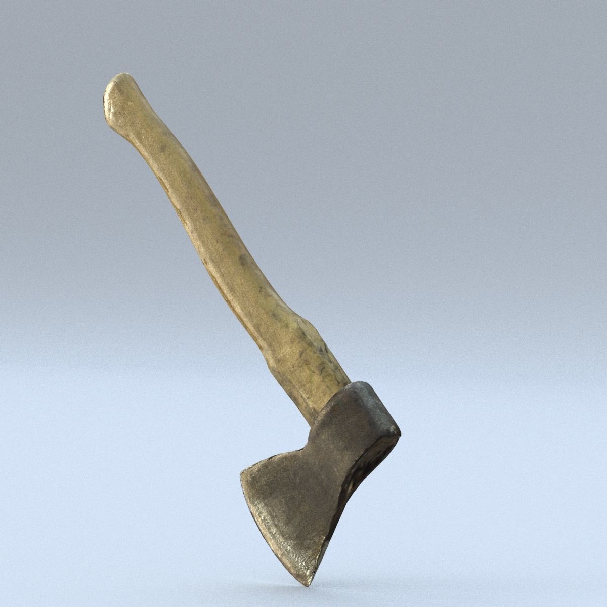 Hatchet Low Poly axe Low-poly 3D model_12