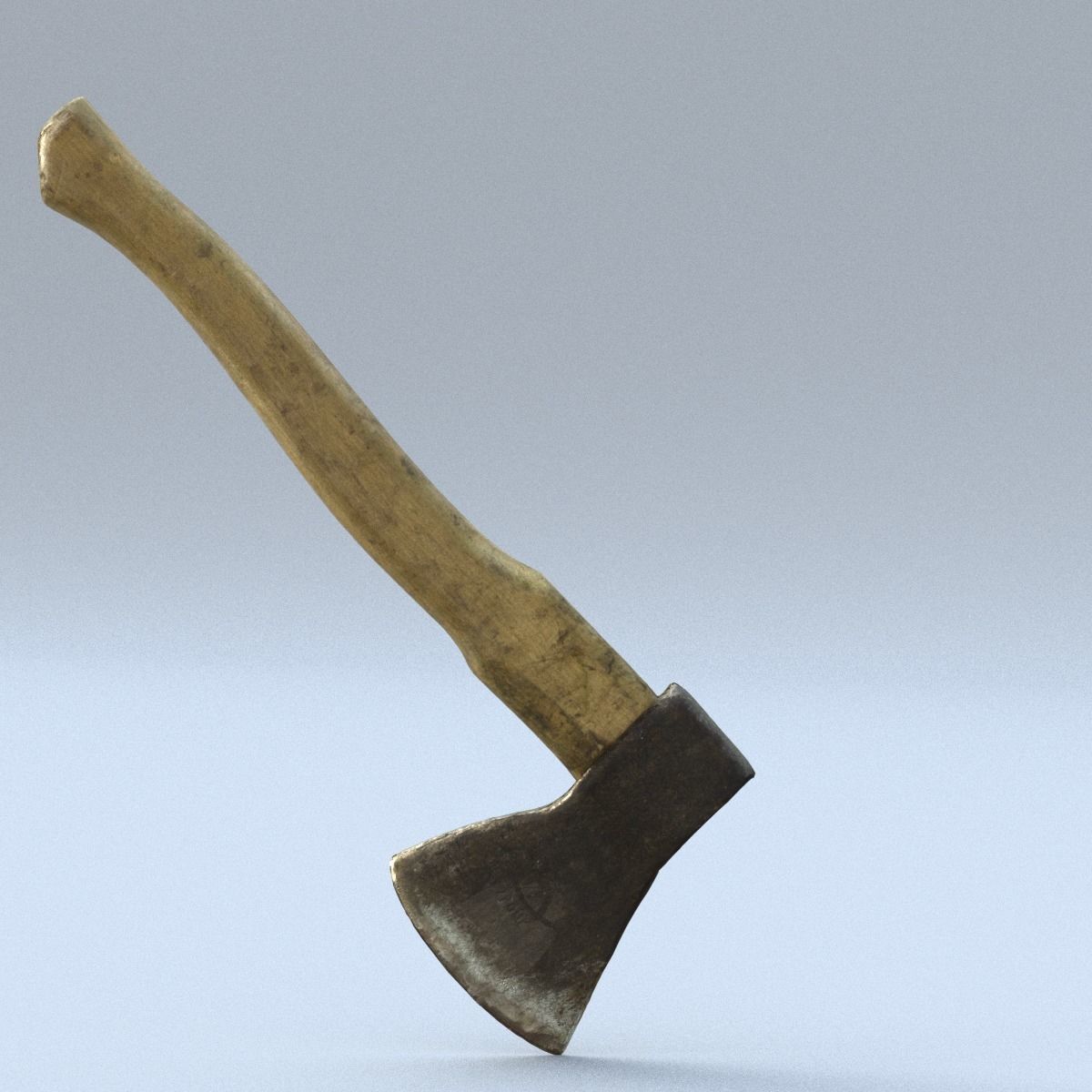 Hatchet Low Poly axe Low-poly 3D model_14