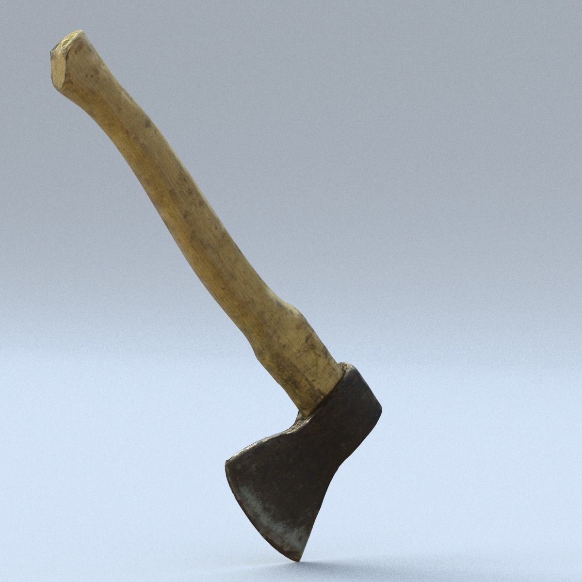 Hatchet Low Poly axe Low-poly 3D model_6