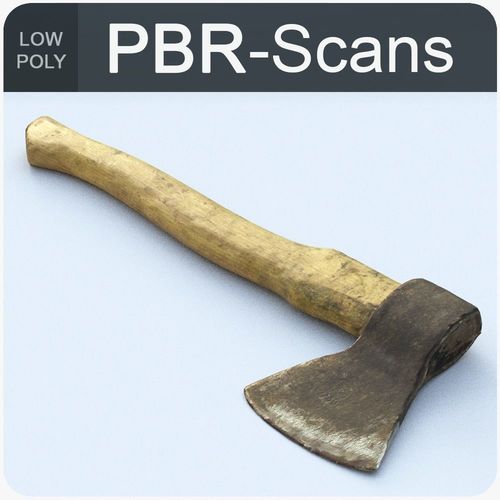 Hatchet Low Poly axe Low-poly 3D model