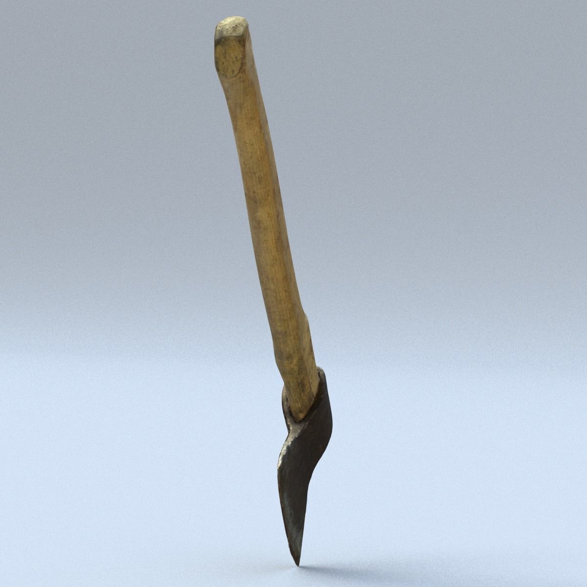 Hatchet Low Poly axe Low-poly 3D model_7