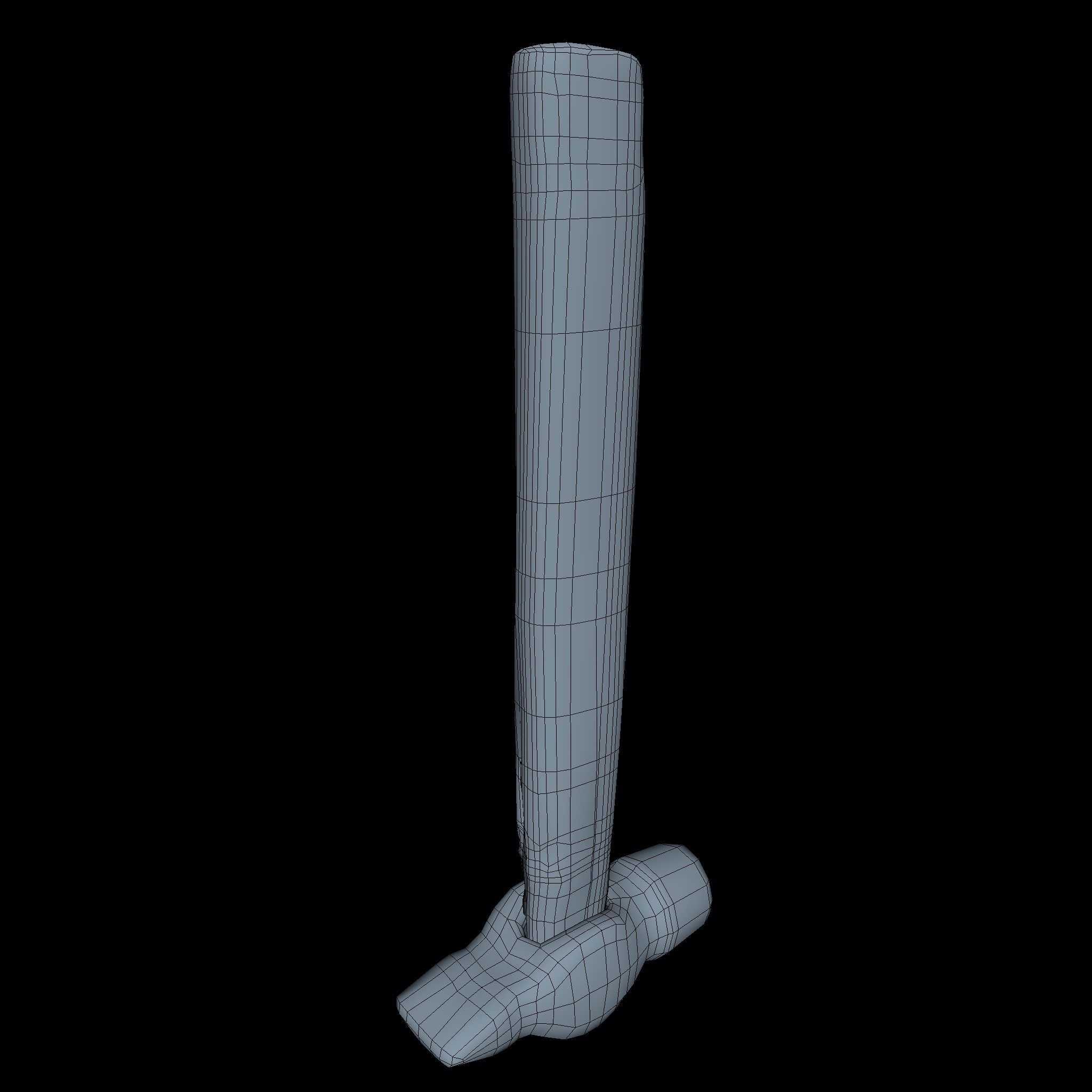 Hammer Middle Poly 3D model_2
