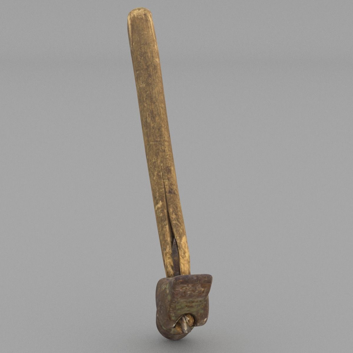 Hammer Middle Poly 3D model_10
