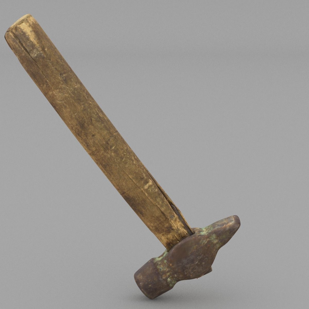 Hammer Middle Poly 3D model_7