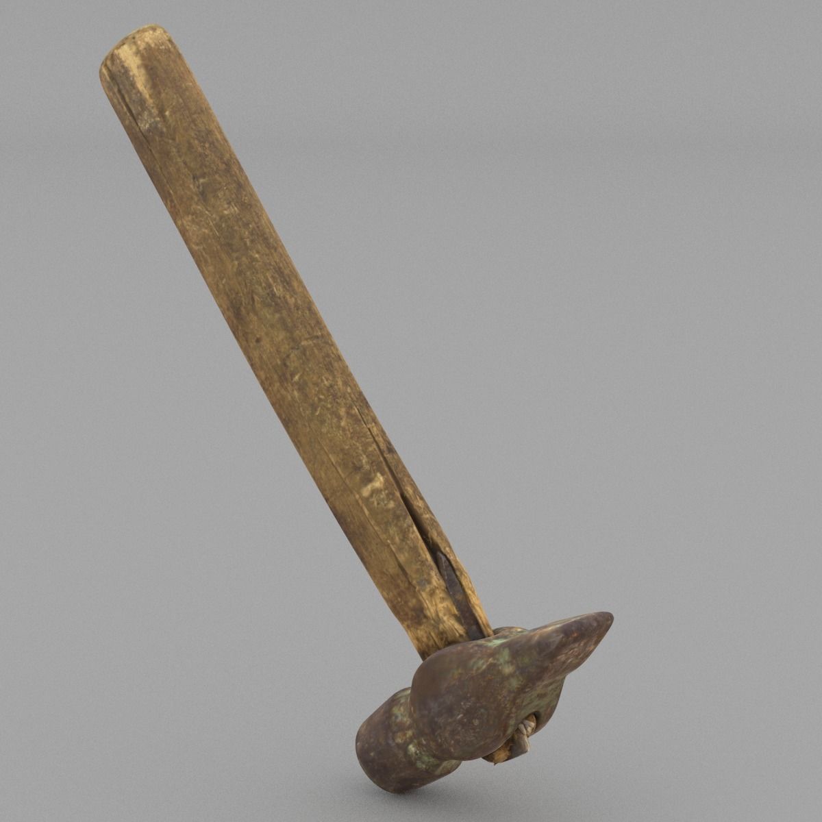 Hammer Middle Poly 3D model_11