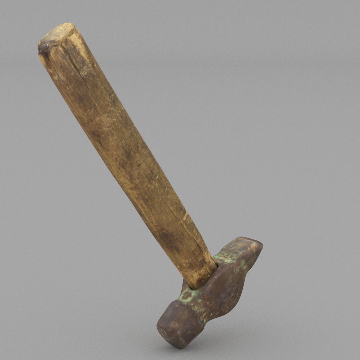 Hammer Middle Poly 3D model_6