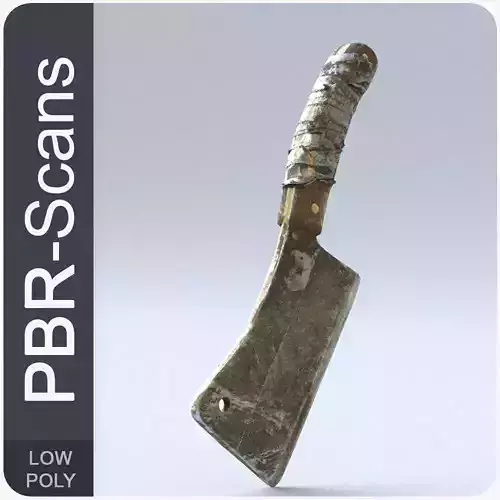 Cleaver Low Poly knife