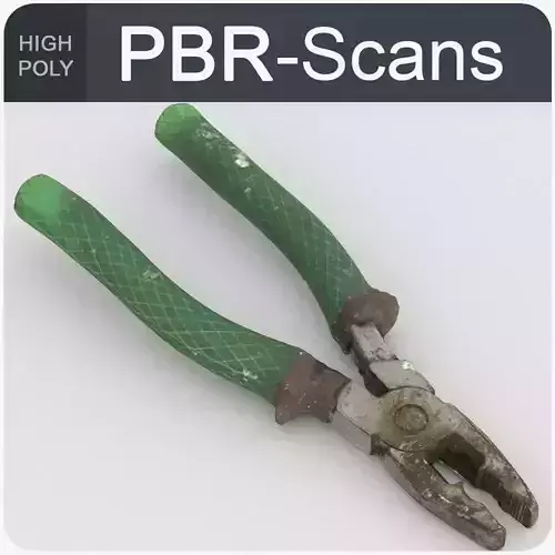 Pliers High Poly knife with handle