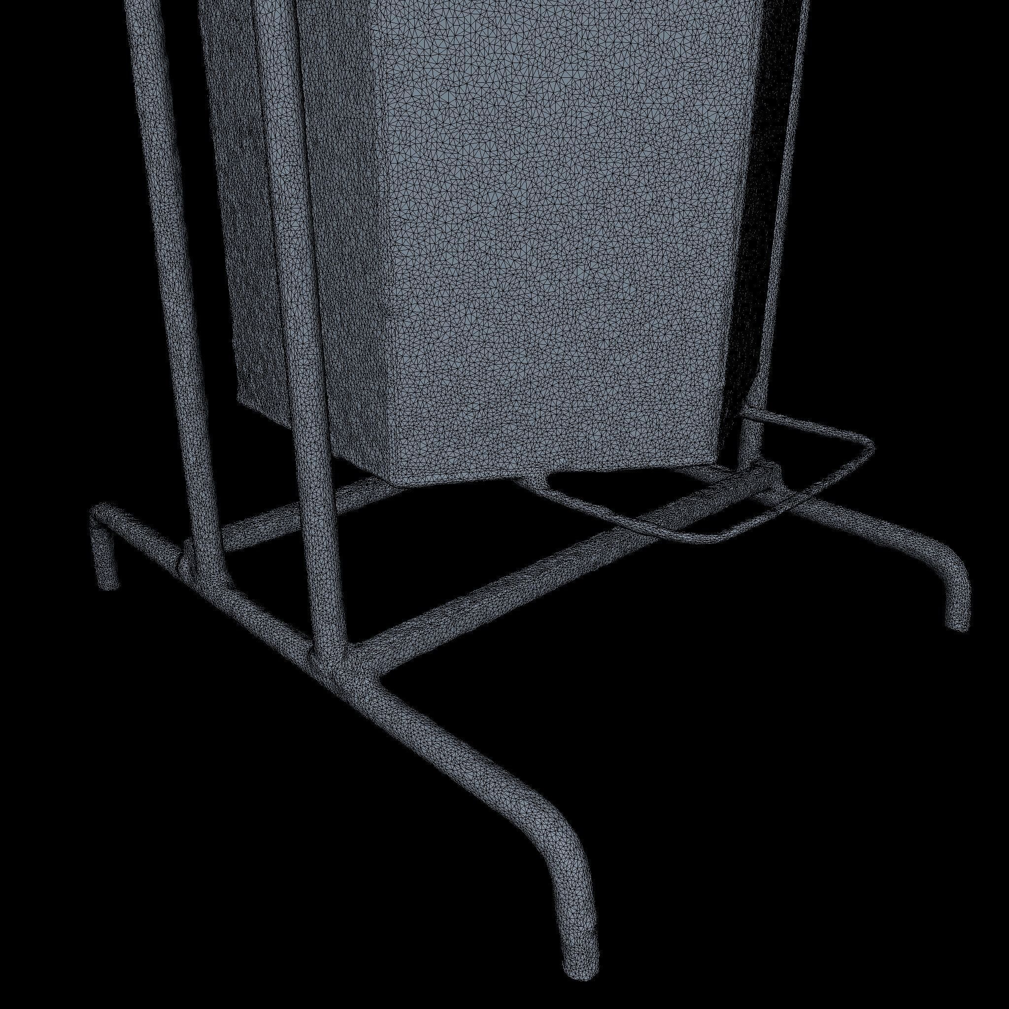 Rubbish Bin High Poly 3D model_2