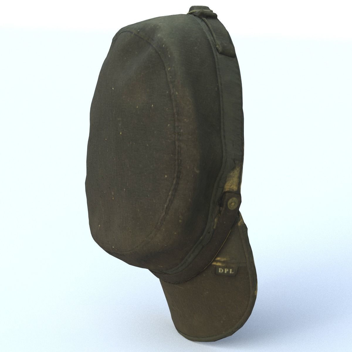 Old Cap Low Poly Low-poly 3D model_12