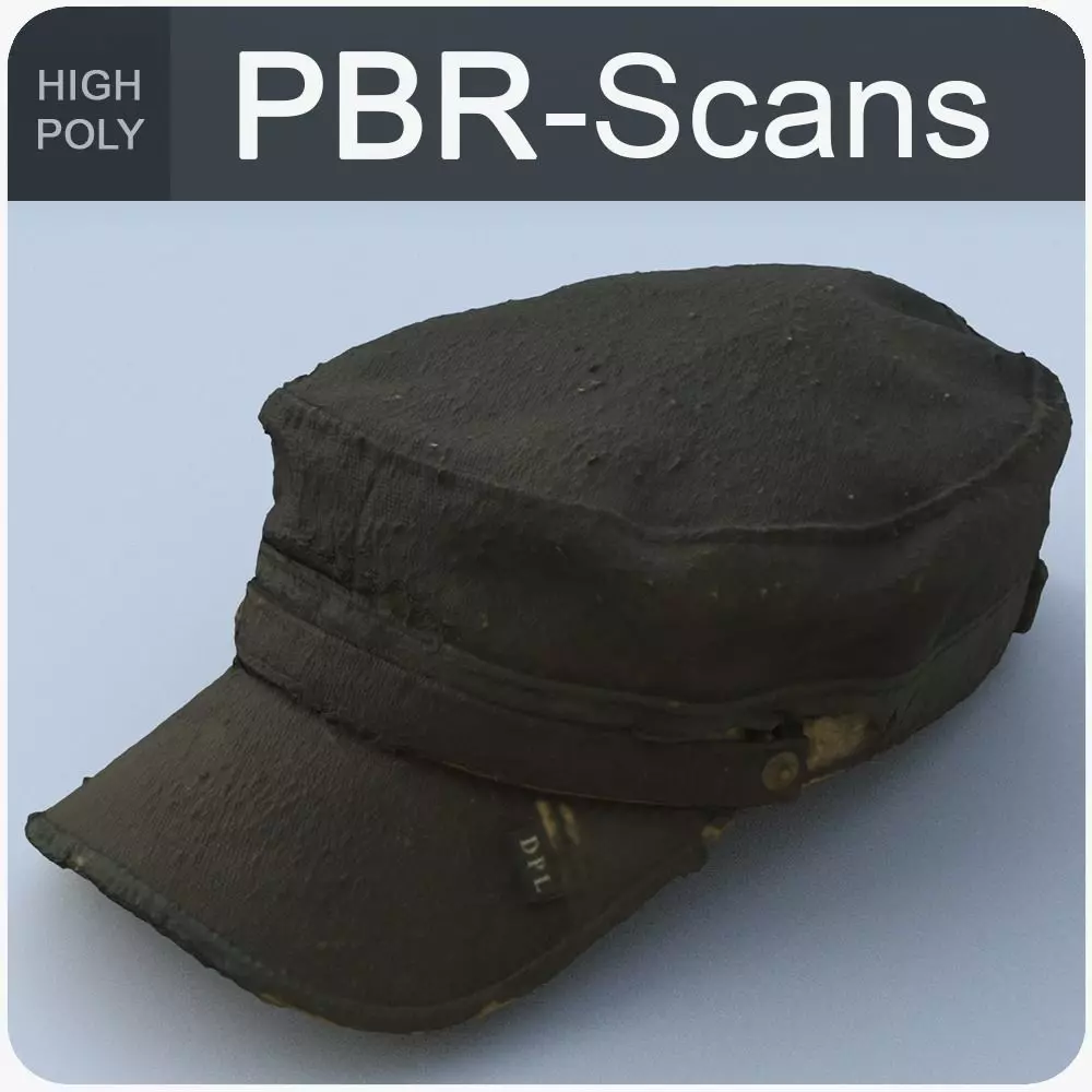 Old Cap High Poly 3D model_0