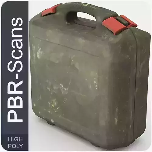 Suitcase High Poly military case - military case