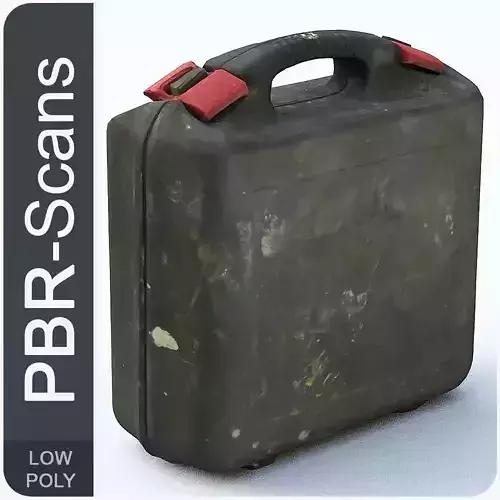 Suitcase Low Poly vintage - vintage