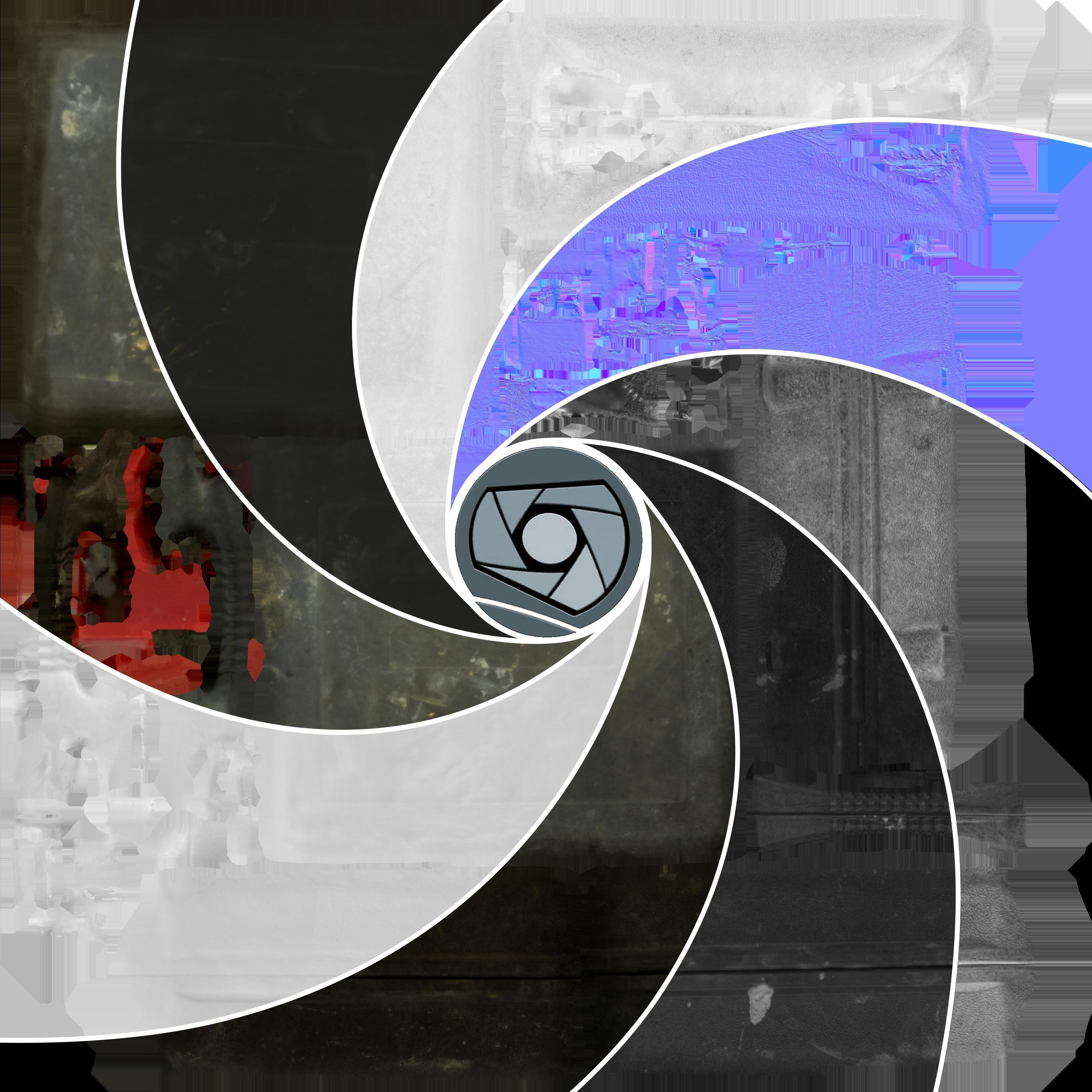 Suitcase Low Poly vintage - vintage Low-poly 3D model_4