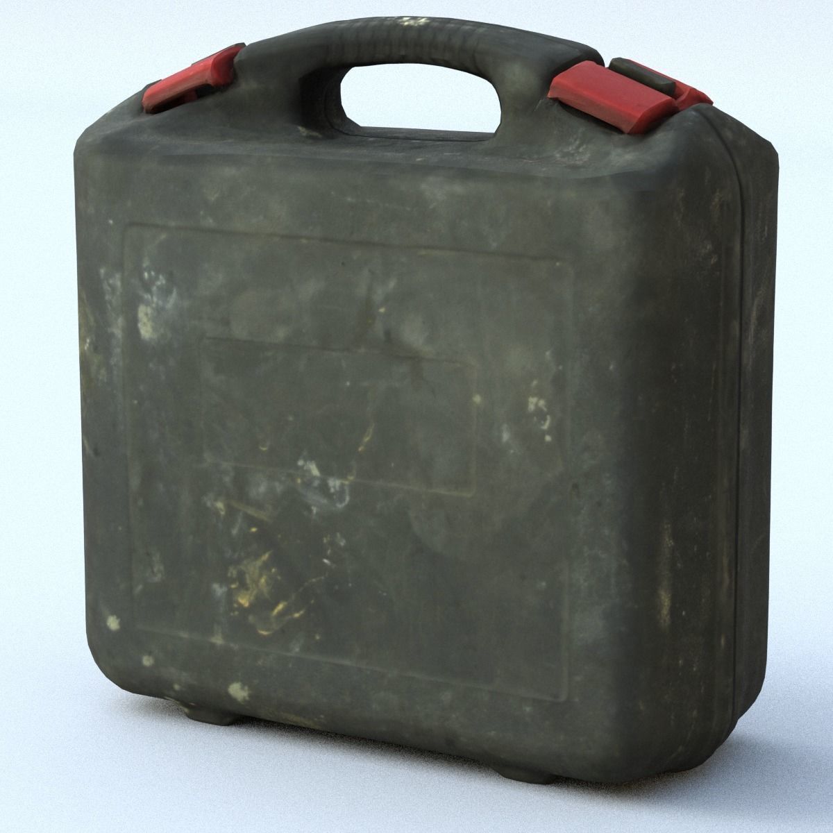 Suitcase Low Poly vintage - vintage Low-poly 3D model_7
