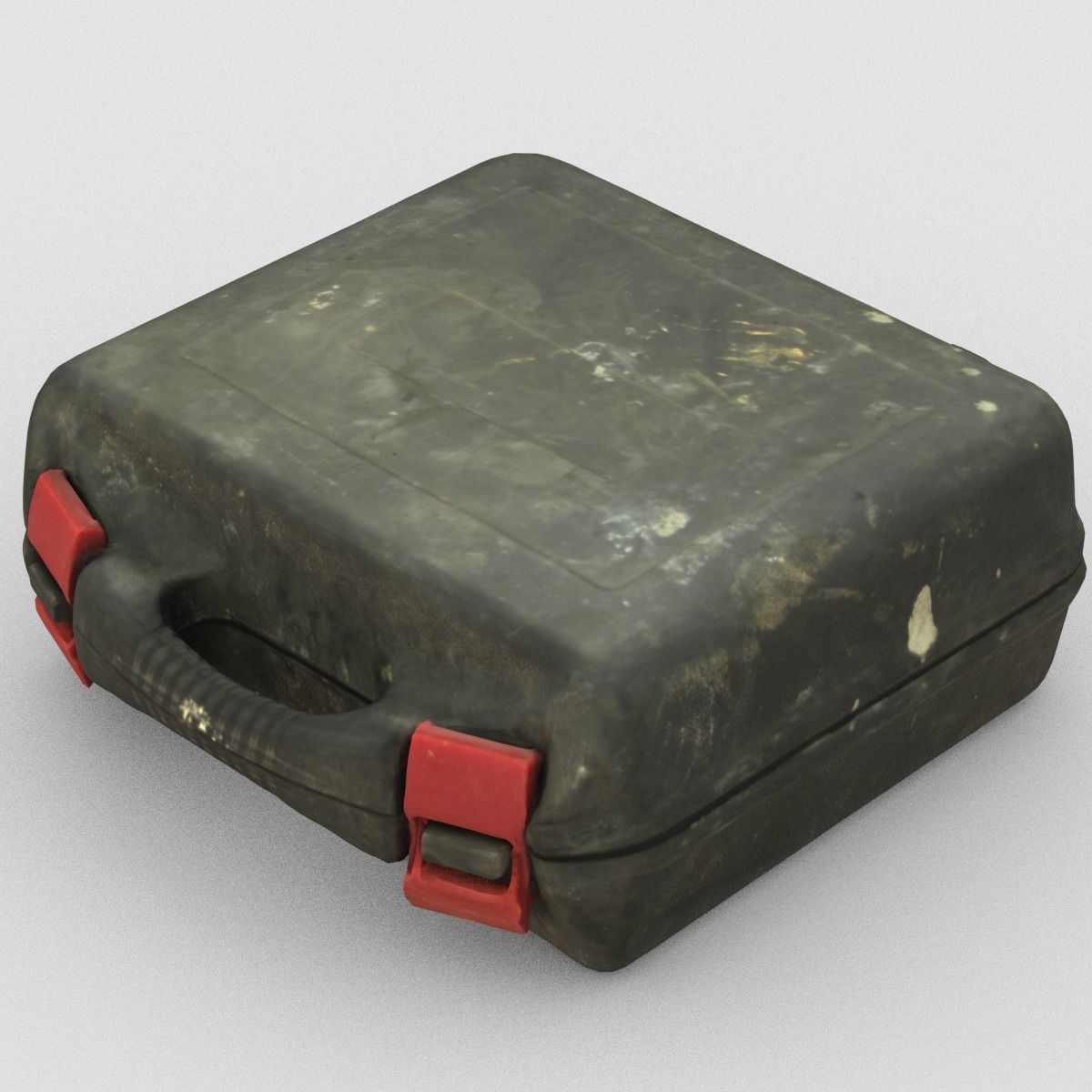 Suitcase Low Poly vintage - vintage Low-poly 3D model_2
