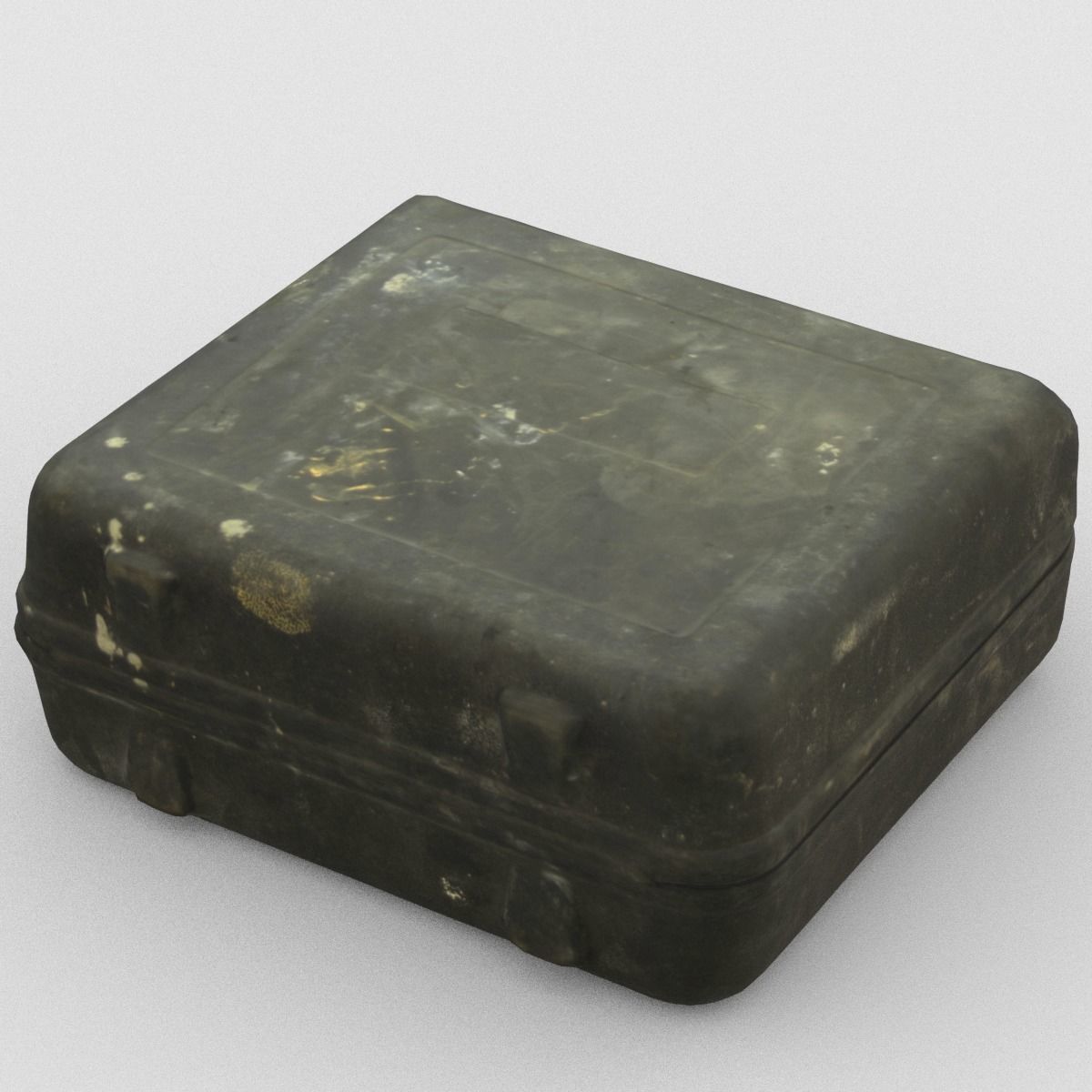 Suitcase Low Poly vintage - vintage Low-poly 3D model_1