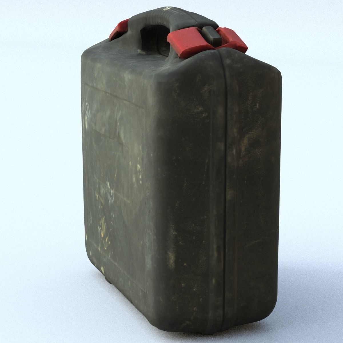 Suitcase Low Poly vintage - vintage Low-poly 3D model_6