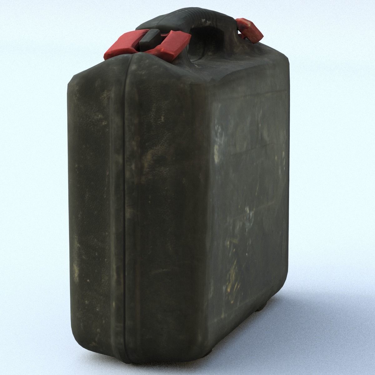 Suitcase Low Poly vintage - vintage Low-poly 3D model_10