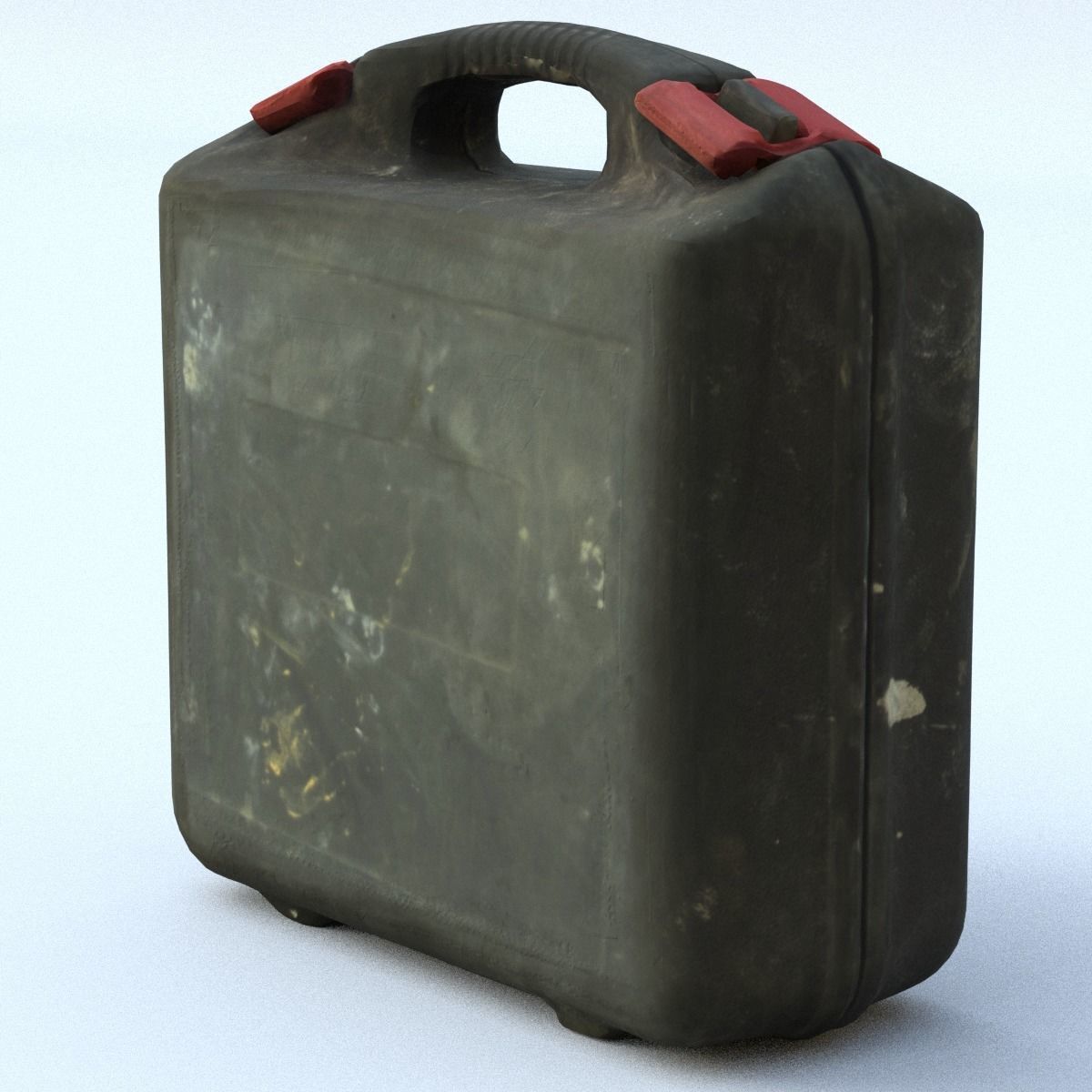 Suitcase Low Poly vintage - vintage Low-poly 3D model_8