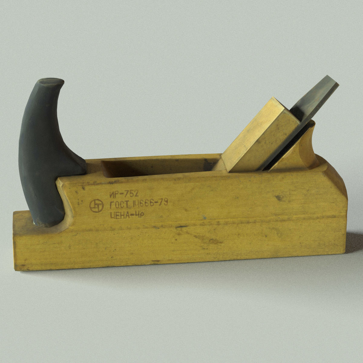 Jack Plane Low Poly Low-poly 3D model_8