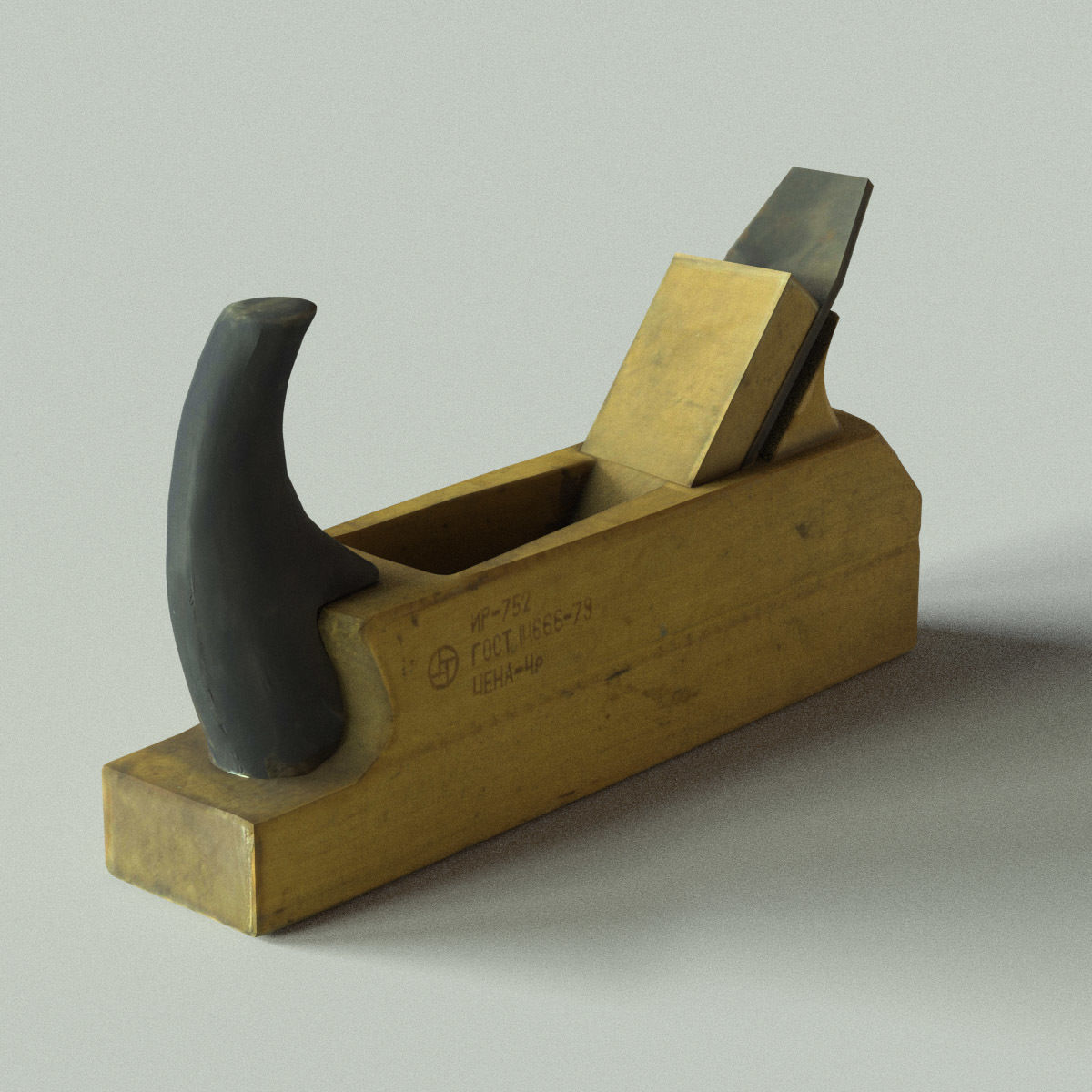Jack Plane Low Poly Low-poly 3D model_9