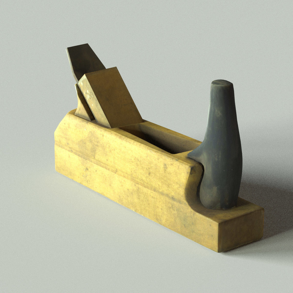 Jack Plane Low Poly Low-poly 3D model_6
