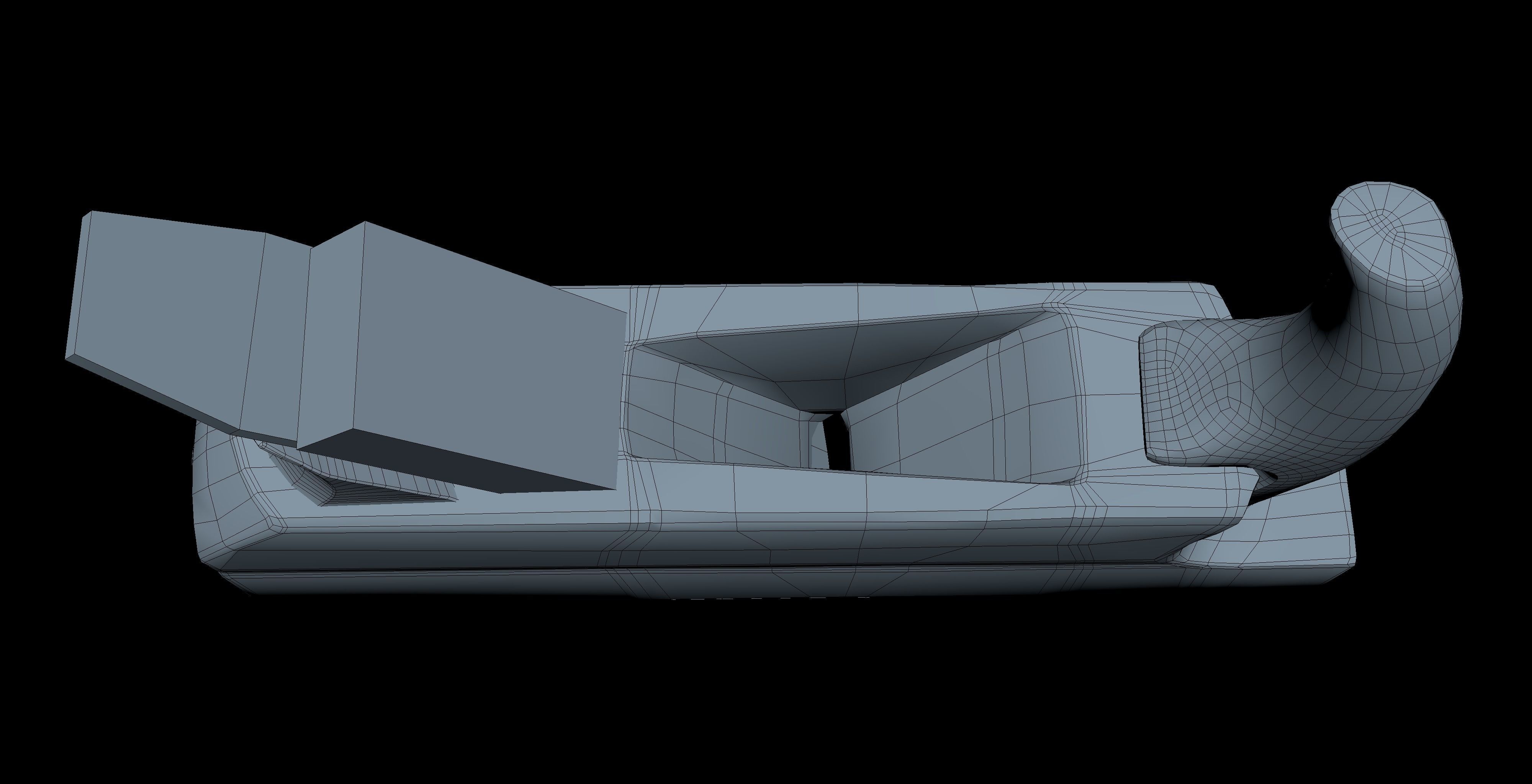 Jack Plane Low Poly Low-poly 3D model_2