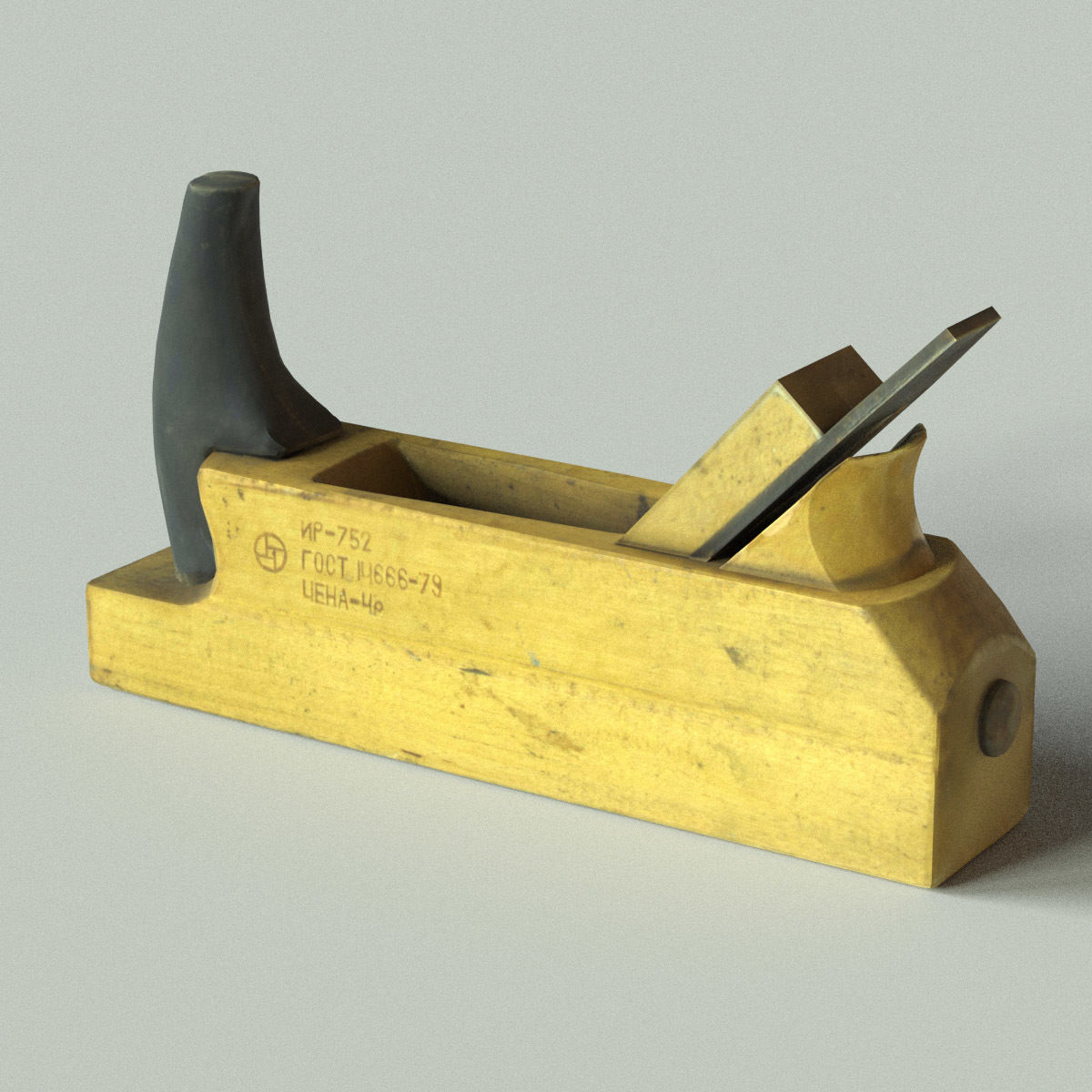 Jack Plane Low Poly Low-poly 3D model_10