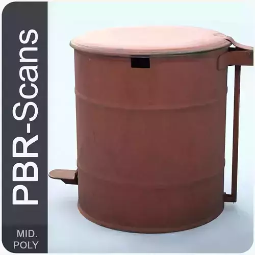 Rubbish Bin Middle Poly