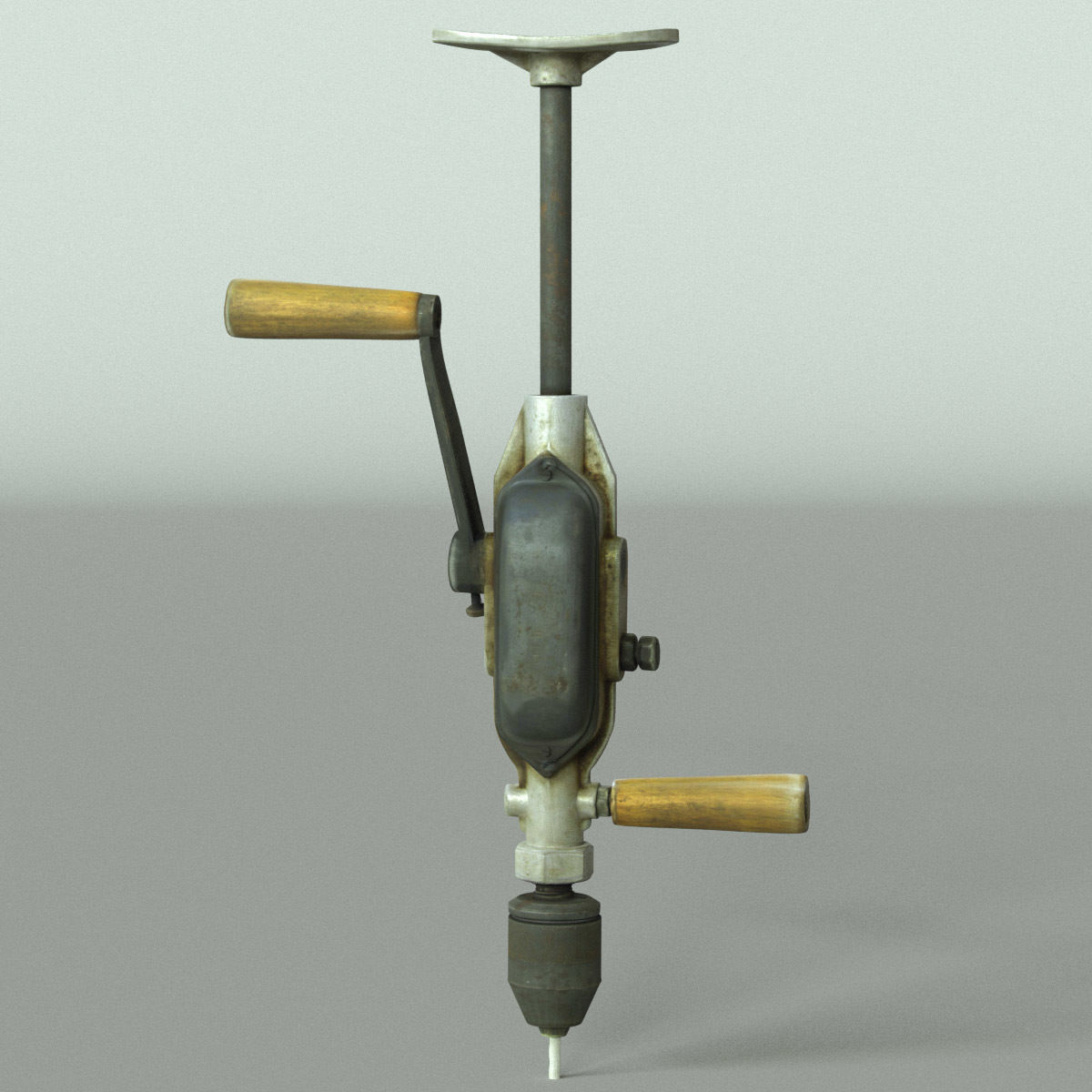 Hand Drill High Poly 3D model_5