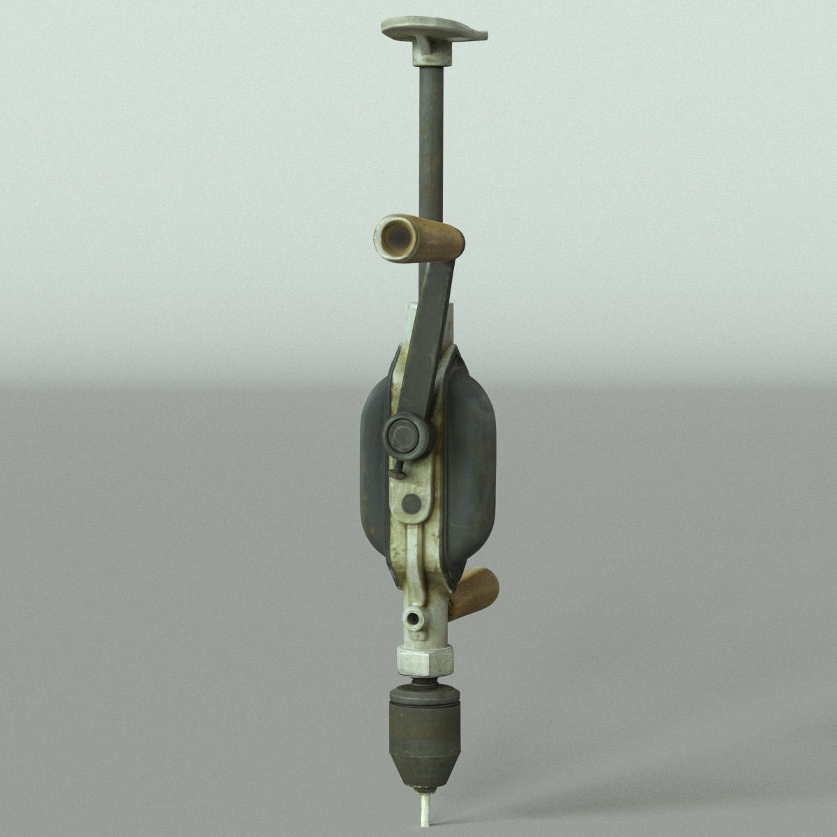 Hand Drill High Poly 3D model_9