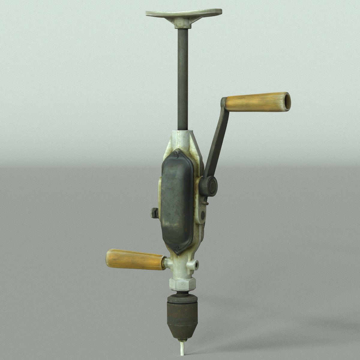 Hand Drill High Poly 3D model_6