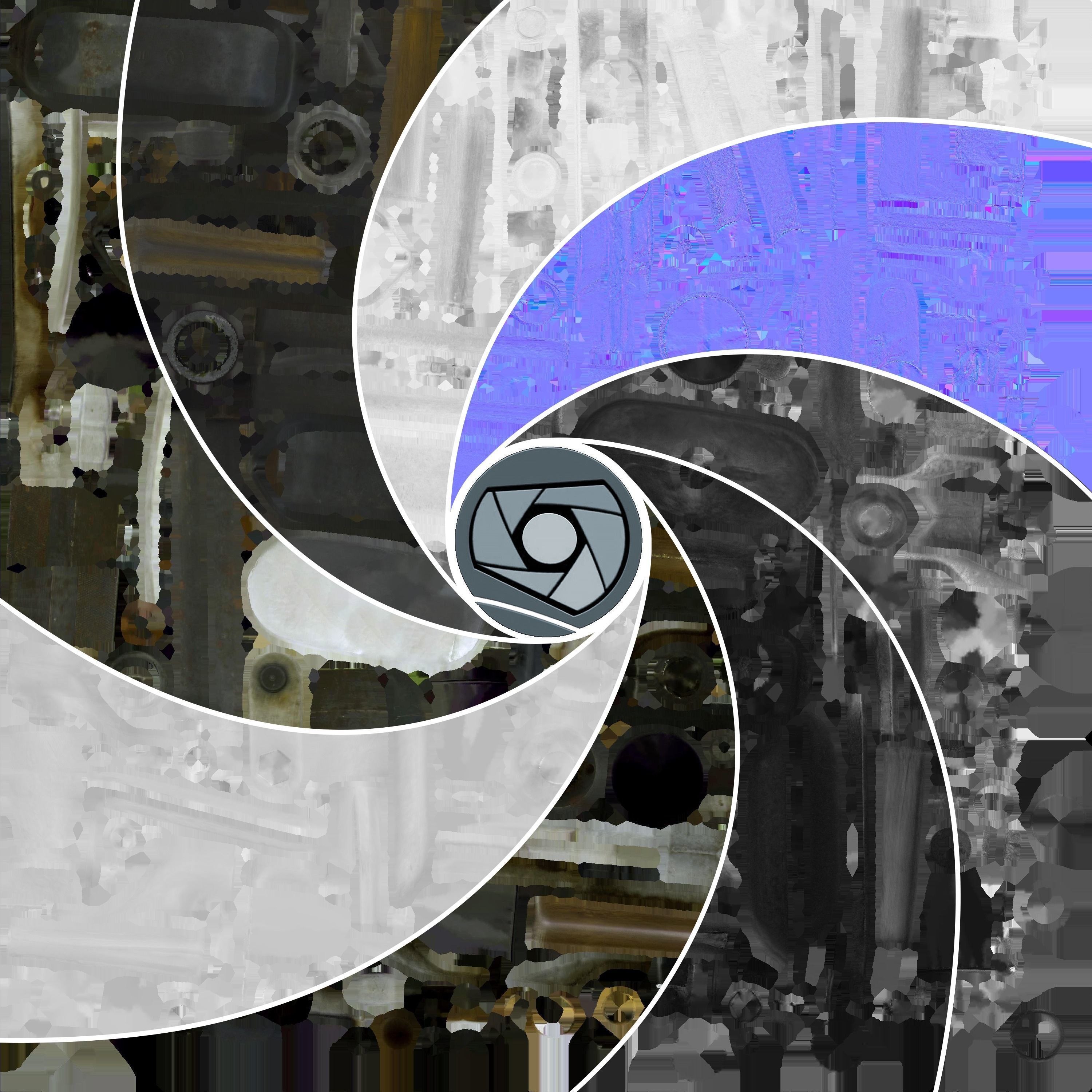 Hand Drill High Poly 3D model_3