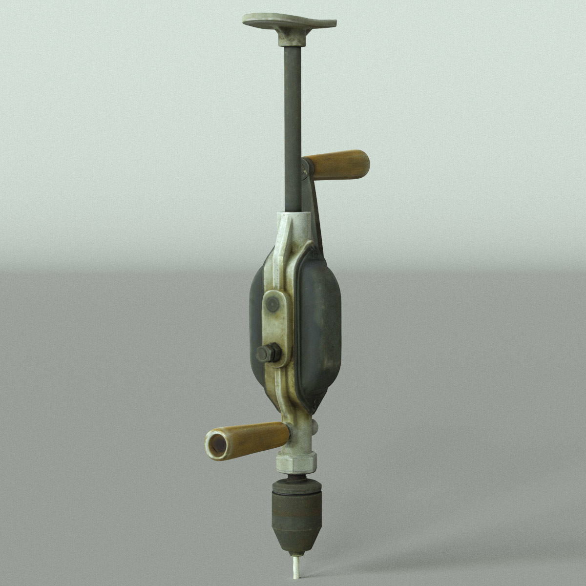 Hand Drill High Poly 3D model_12