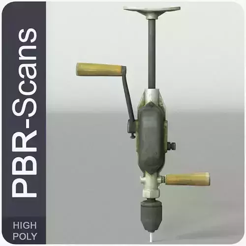 Hand Drill High Poly