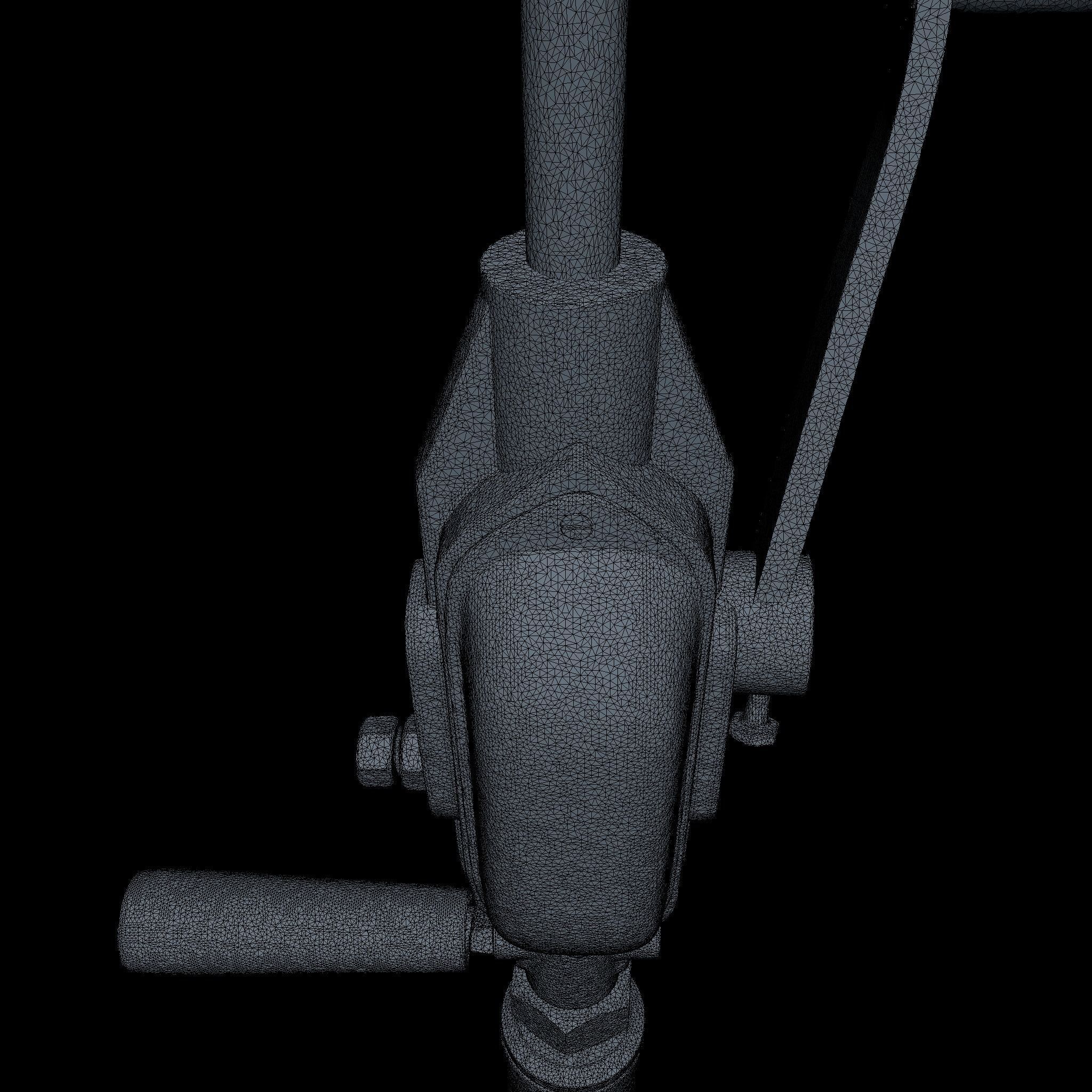 Hand Drill High Poly 3D model_2