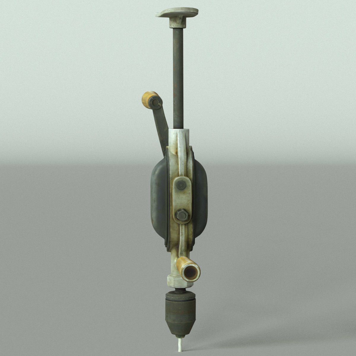 Hand Drill High Poly 3D model_11