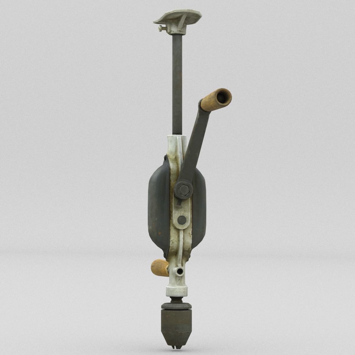 Hand Drill Low Poly Low-poly 3D model_8
