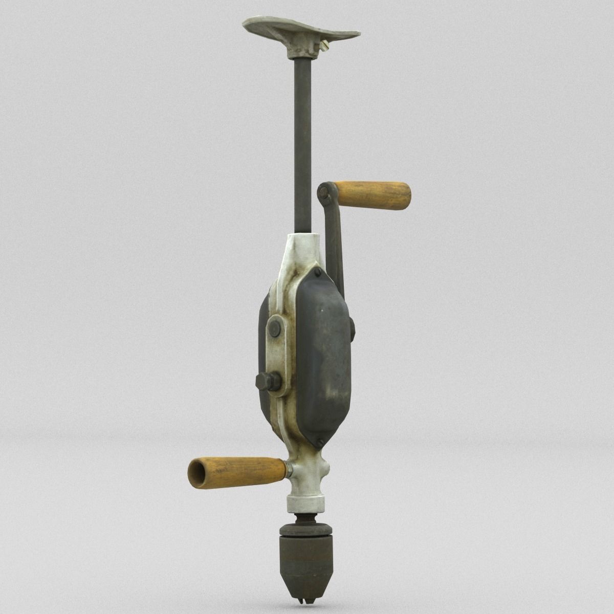 Hand Drill Low Poly Low-poly 3D model_11