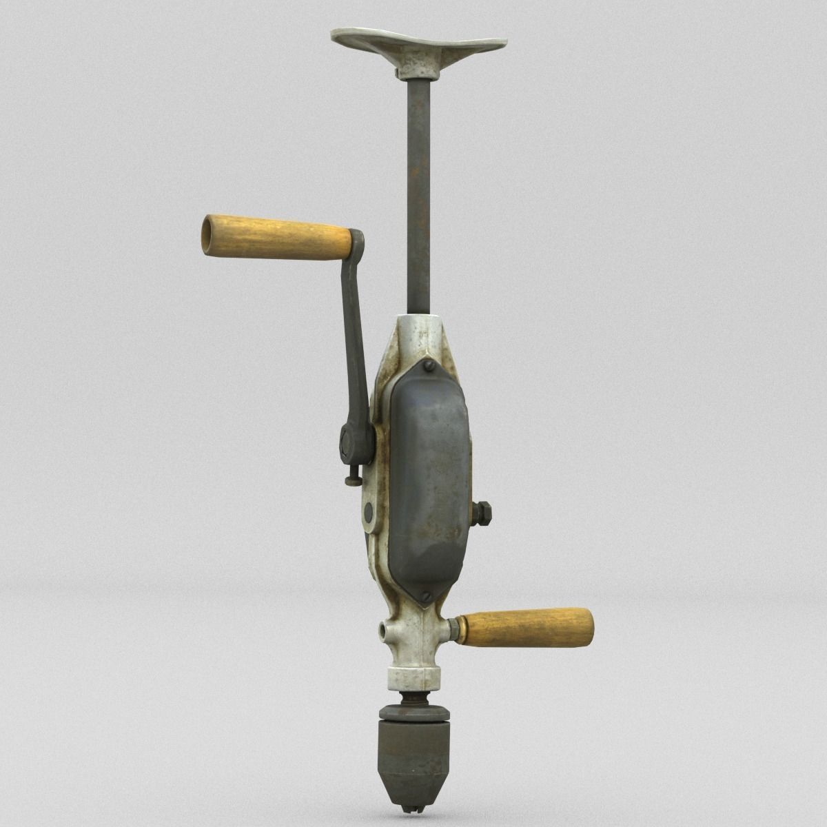 Hand Drill Low Poly Low-poly 3D model_6
