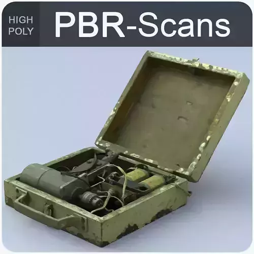 Open Suitcase High Poly