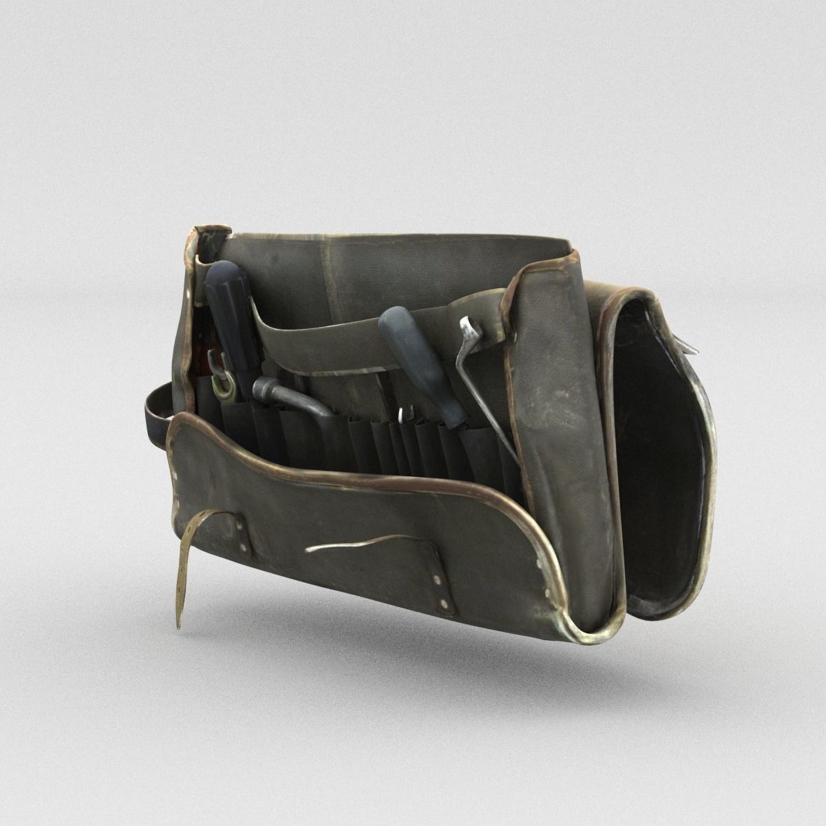 Open Satchel Middle SM 3D model_8