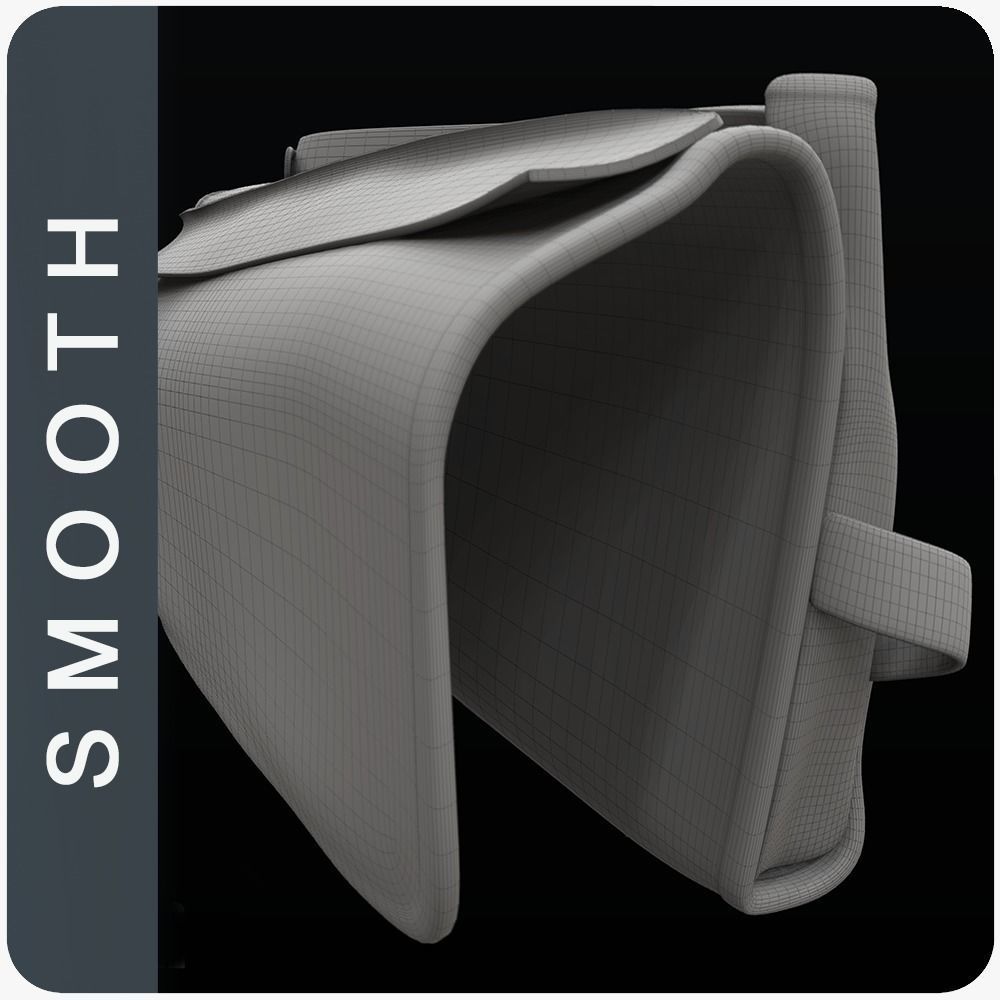 Open Satchel Middle SM 3D model_1