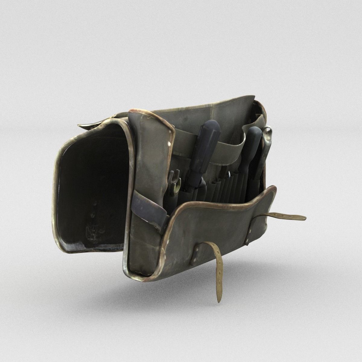 Open Satchel Middle SM 3D model_13